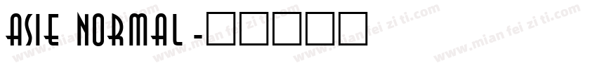 Asie Normal字体转换